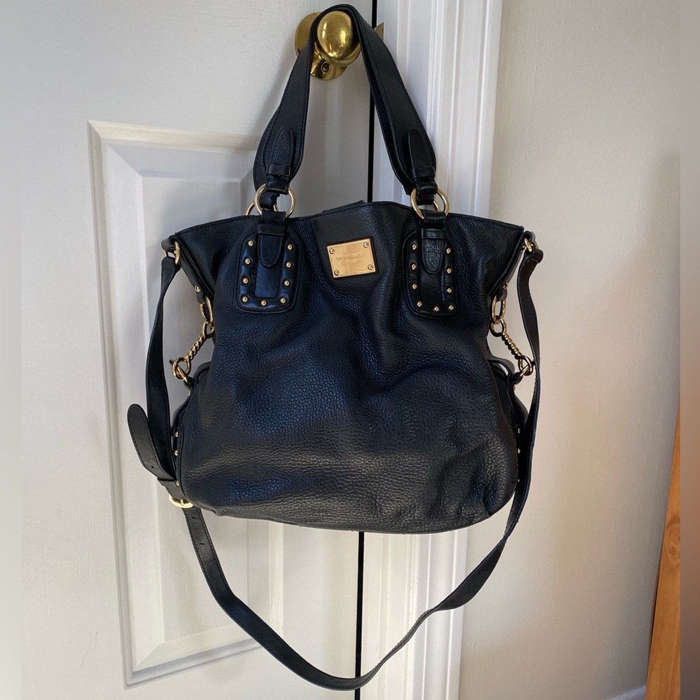 Michael Kors black and gold handbag